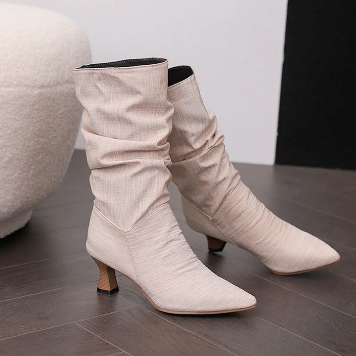 Duttini | Mid-Calf Heel Boots