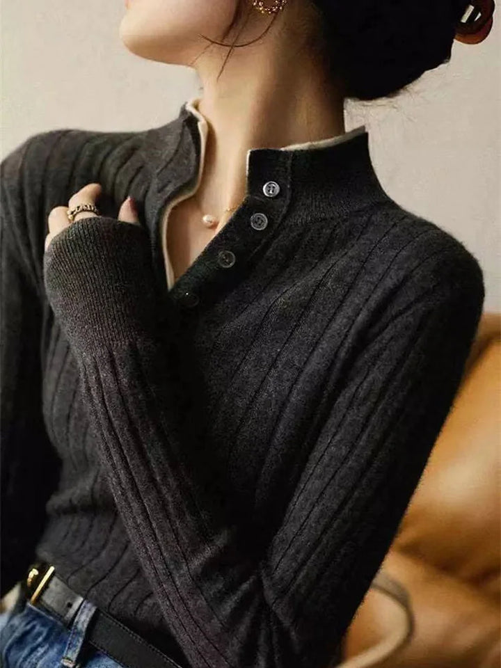 Duttini | Ribbed Wool Polo