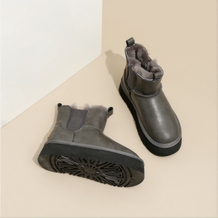Duttini | Leather Fur Boots