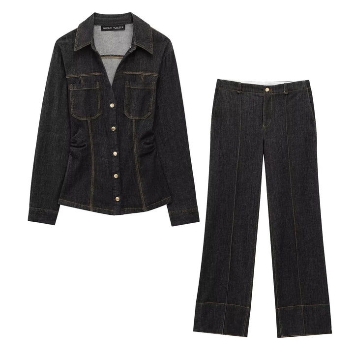 Duttini | Button Denim Set