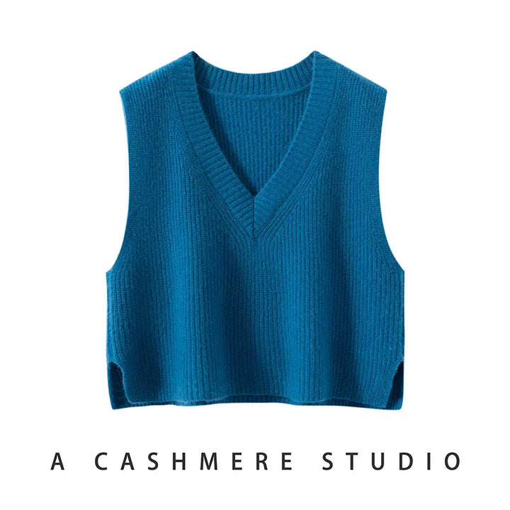 Duttini | Ribbed Cashmere Vest