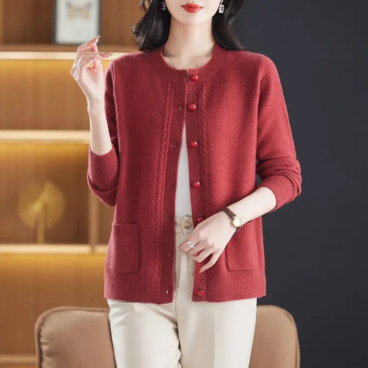 Duttini | Pearl Trim Cardigan