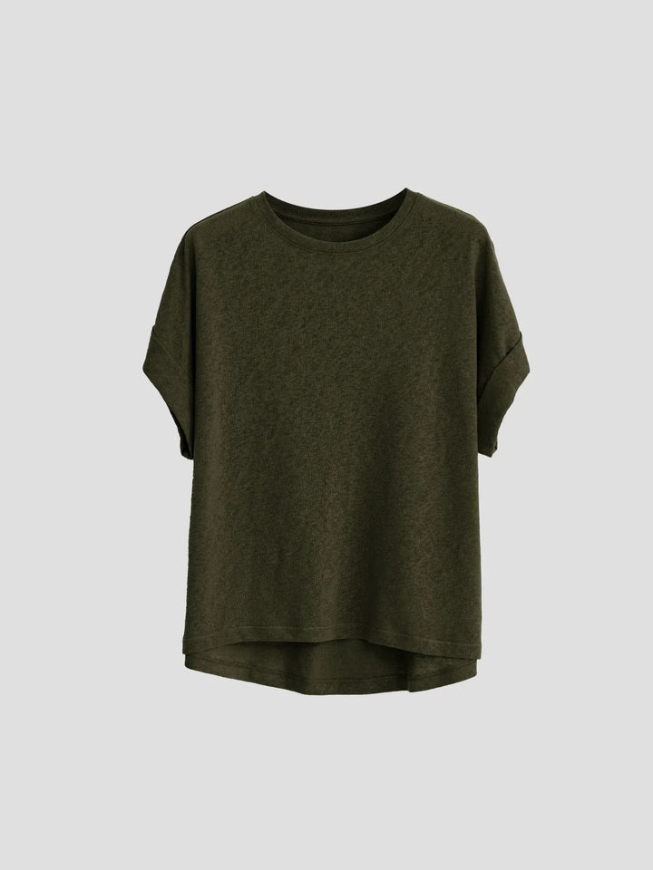 Duttini | Oversized Tee for Women in Cotton Blend, White