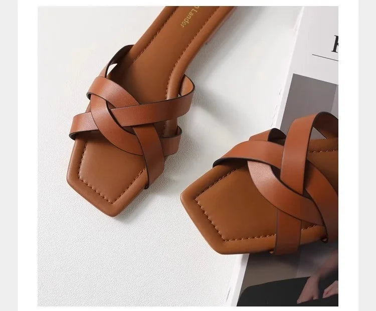 Duttini | Woven Slide Sandals