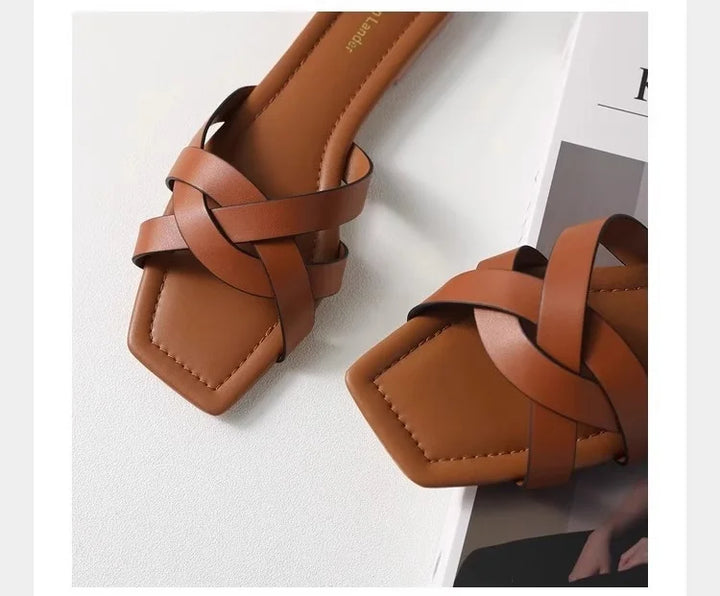 Duttini | Woven Slide Sandals