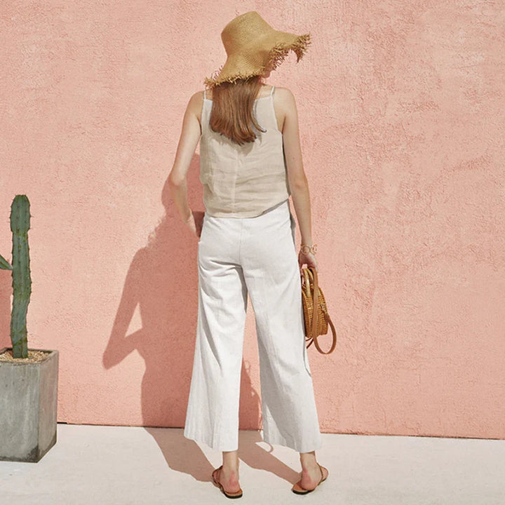 Duttini | Satin Strap Linen Cami