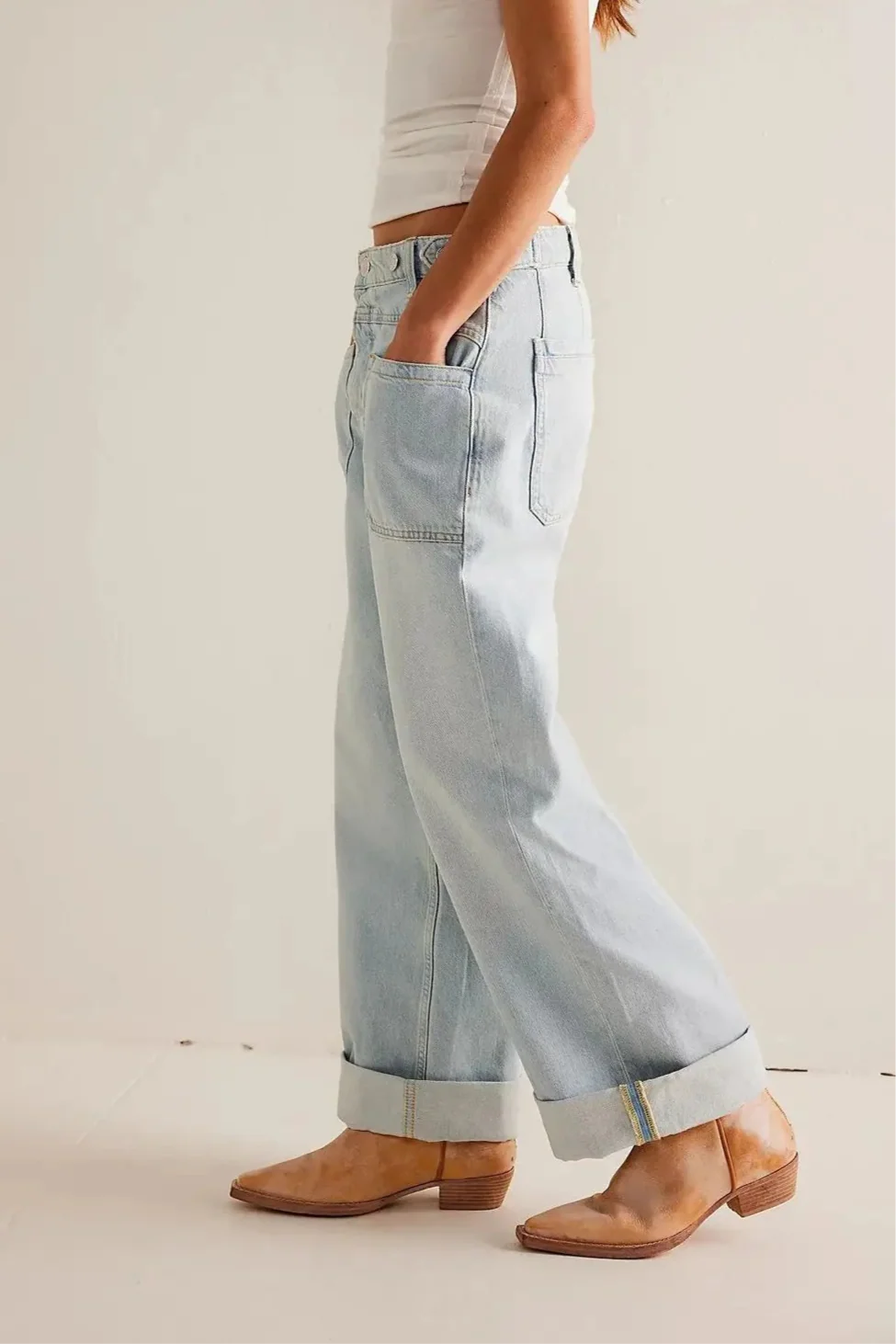 Duttini | High-Waist Wide-Leg Denim for Women