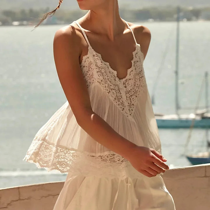 Duttini | Lace Cami for Women in White