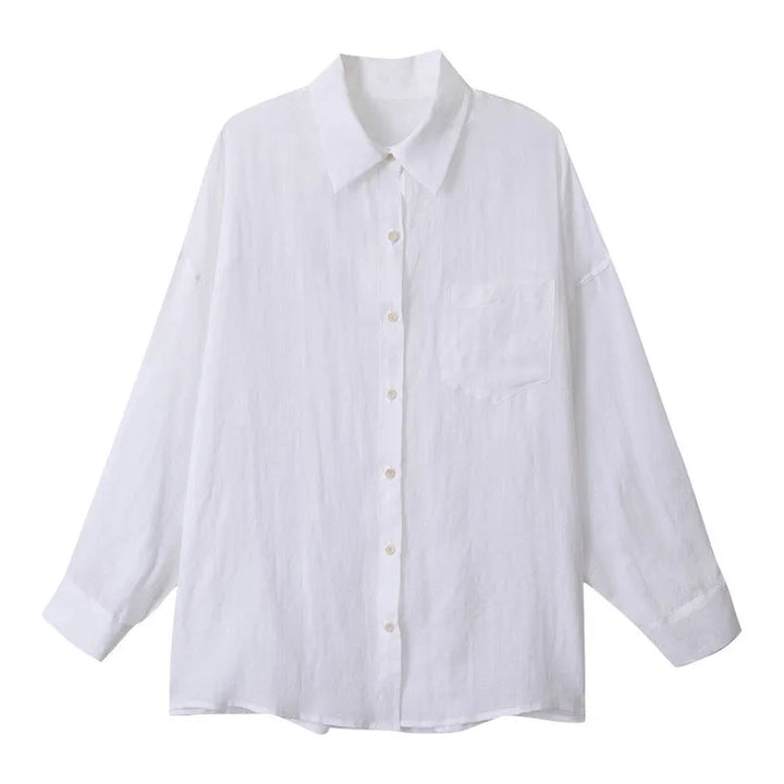 Duttini | Sheer Ramie Oversized Shirt