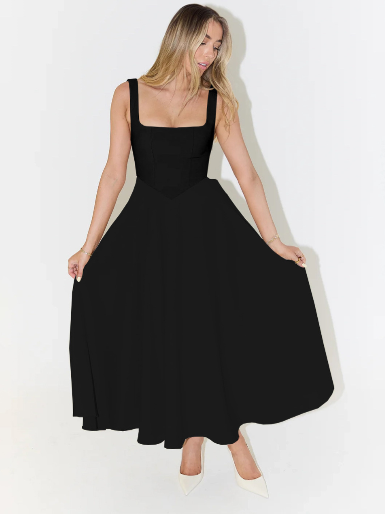 Duttini | Sculpted Waist Midi Sundress