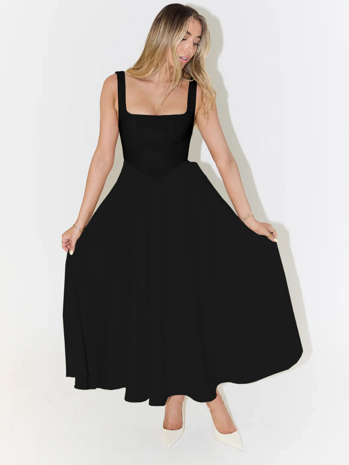 Duttini | Sculpted Waist Midi Sundress