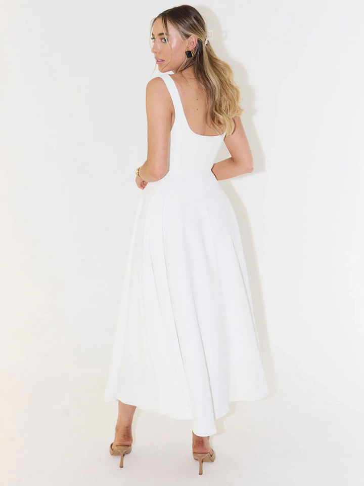 Duttini | Sculpted Waist Midi Sundress
