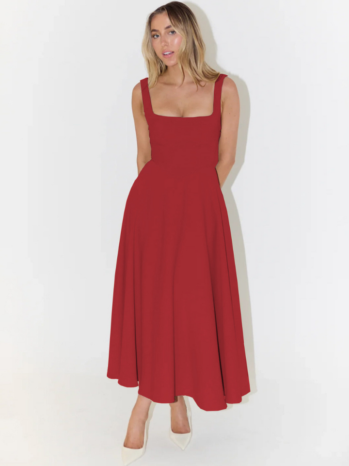 Duttini | Sculpted Waist Midi Sundress