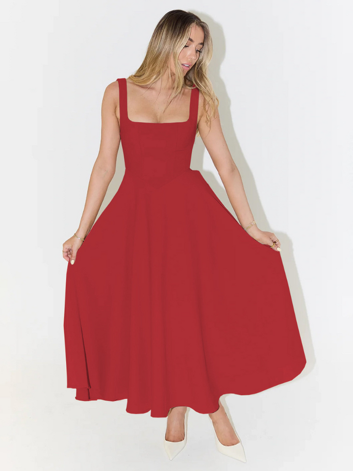 Duttini | Sculpted Waist Midi Sundress