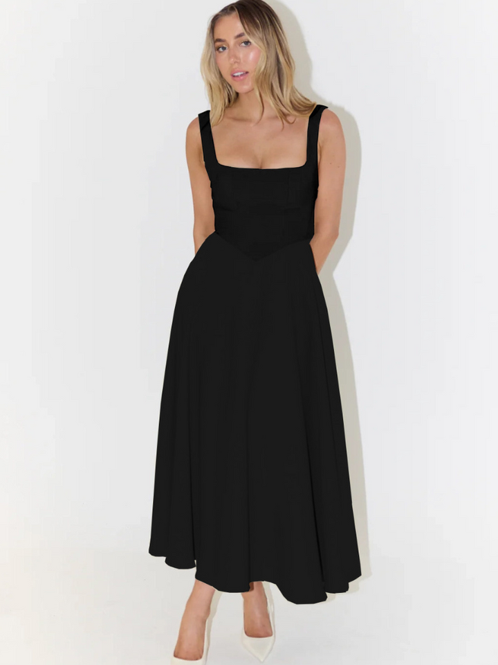 Duttini | Sculpted Waist Midi Sundress