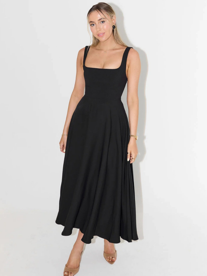 Duttini | Sculpted Waist Midi Sundress