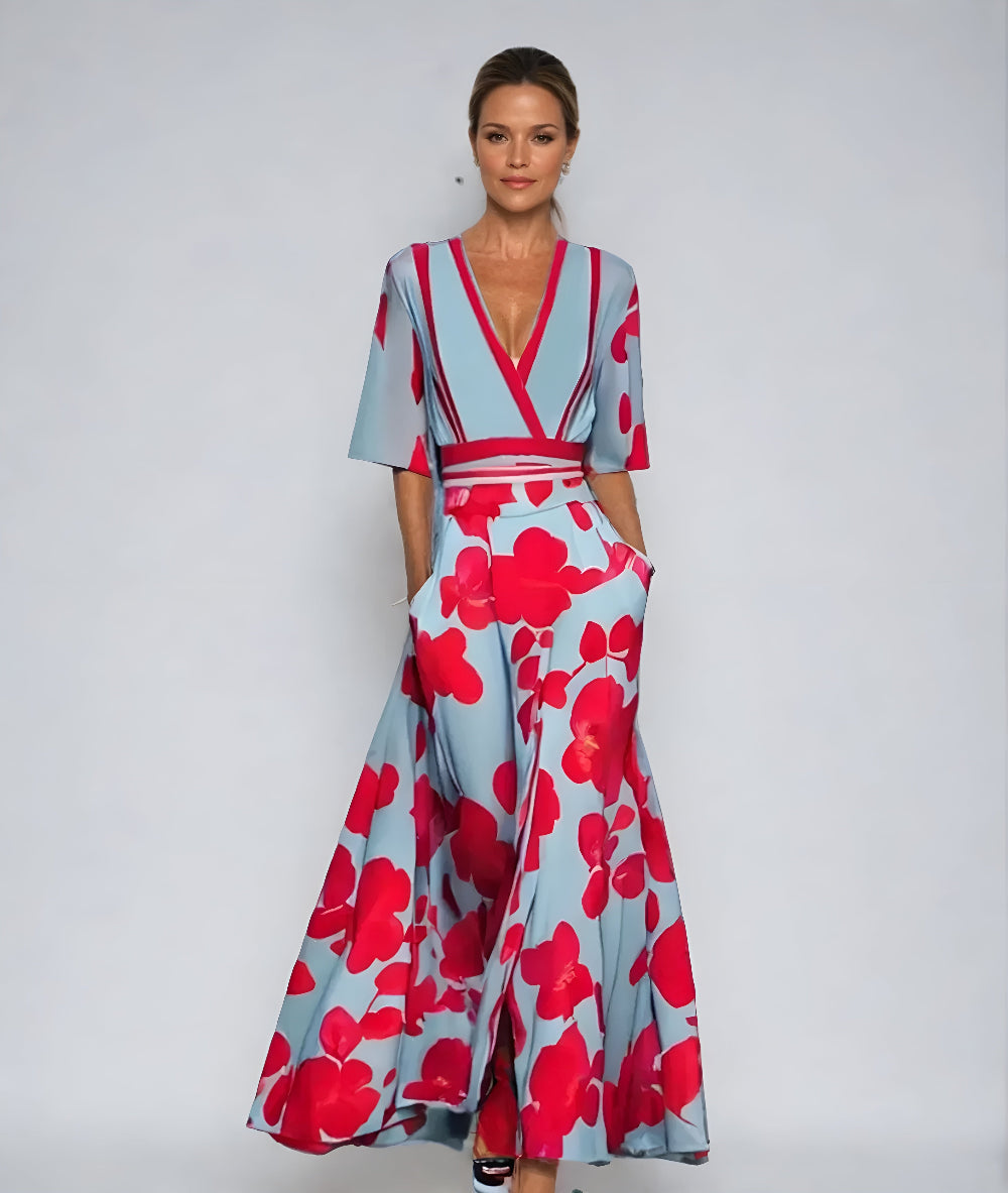 Duttini | Modern Floral Wrap Dress Made to Turn Heads