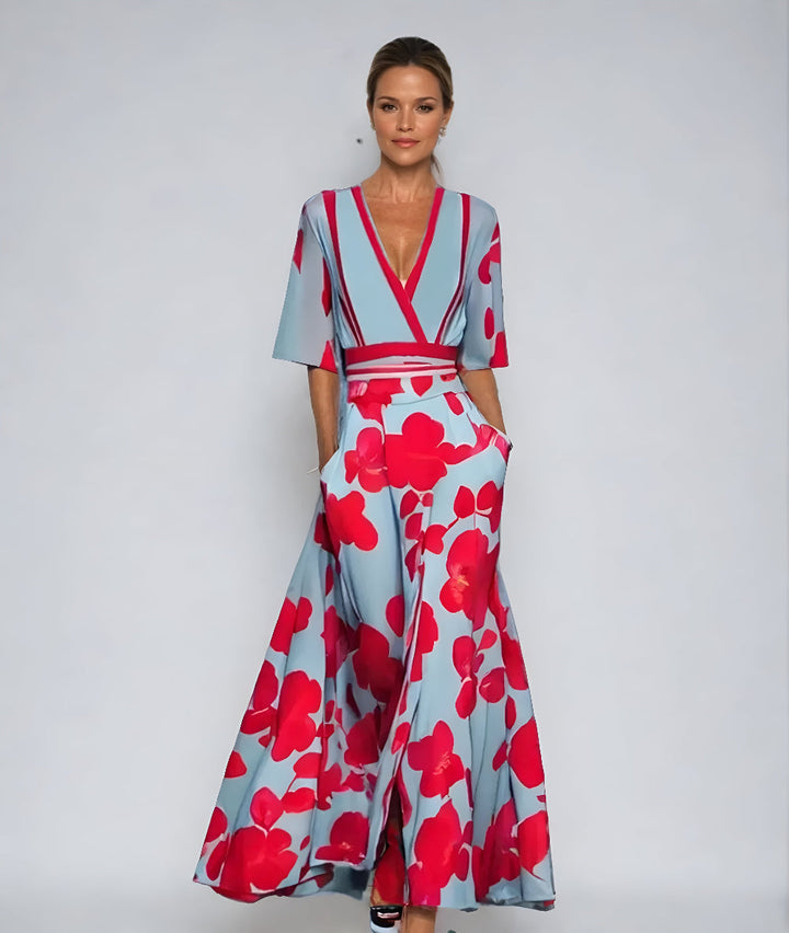 Duttini | Modern Floral Wrap Dress Made to Turn Heads