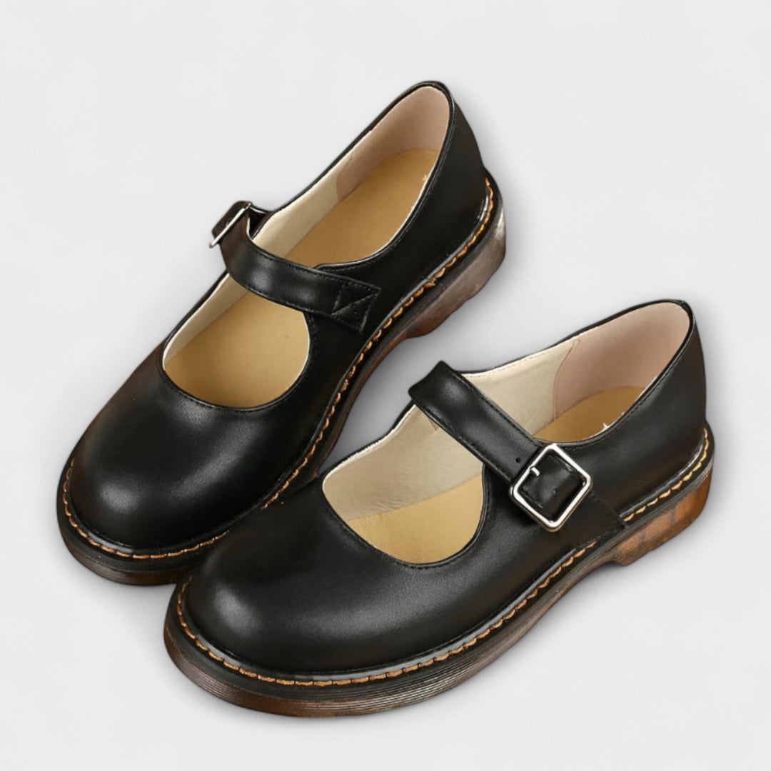 Duttini | Soft-Step Buckle Strap Rounded Toe for Effortless Wear