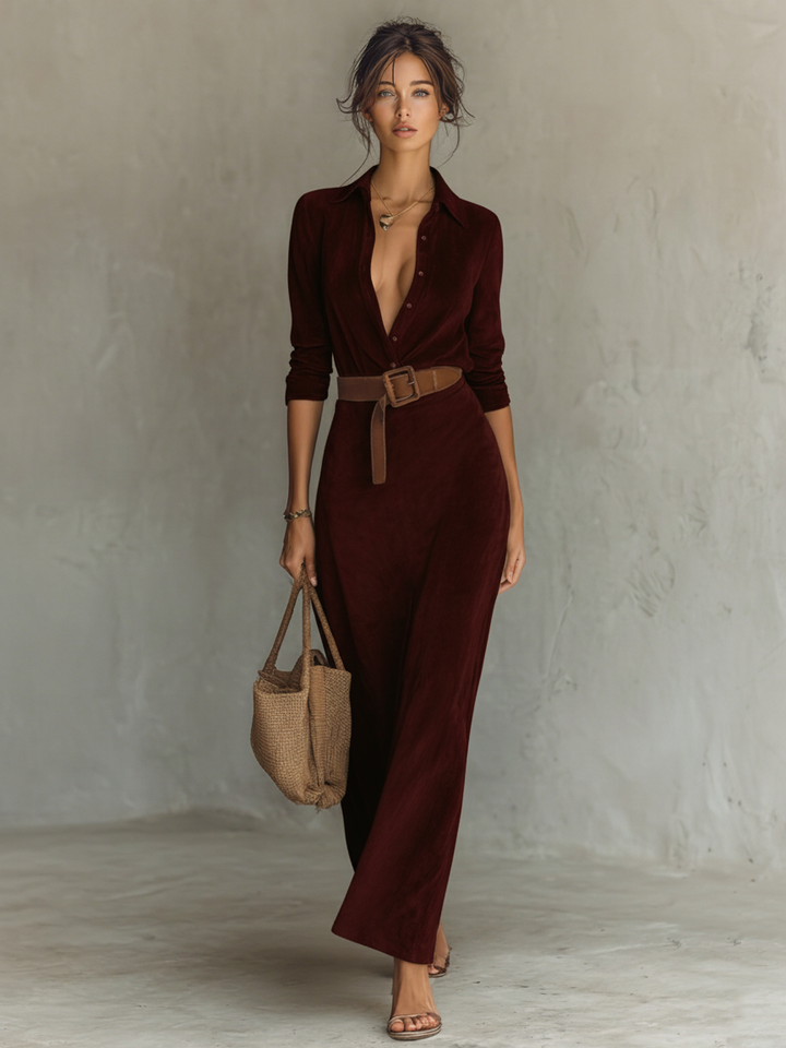 Duttini | Suede Dress