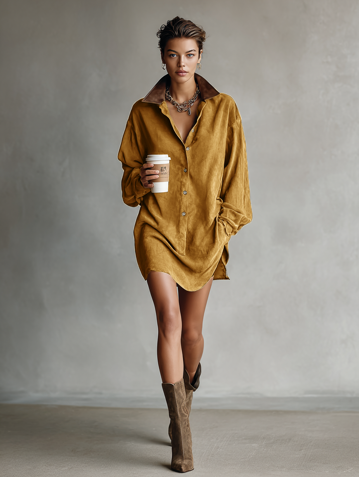 Duttini | Suede Dress