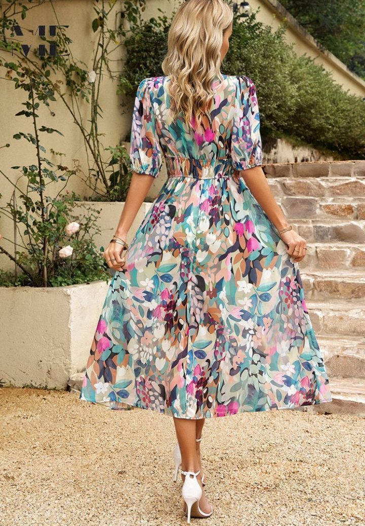 Duttini | Elegant Floral Dress with a Timeless Finish