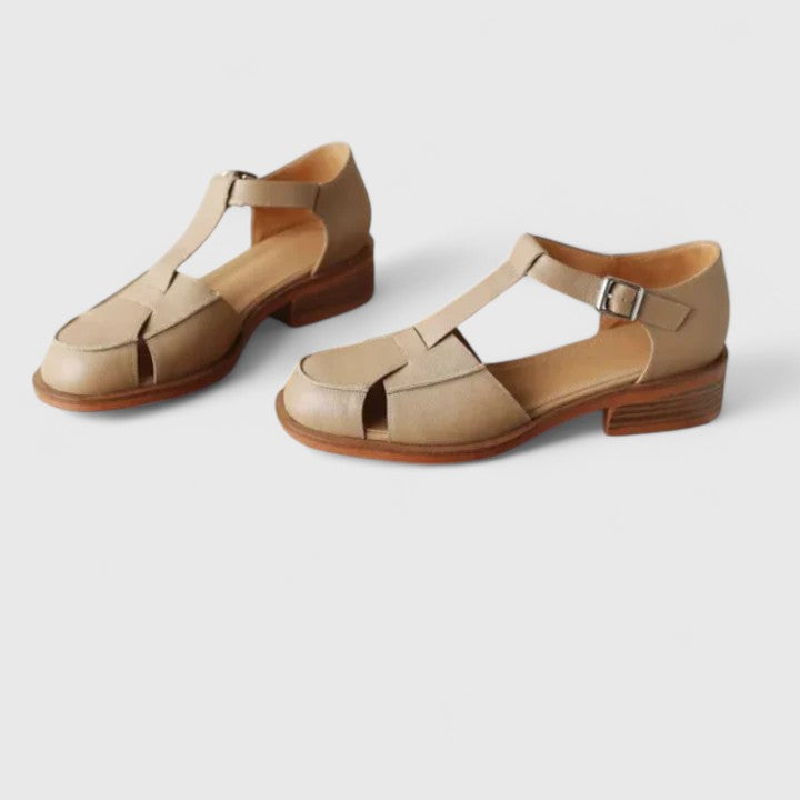 Duttini | Comfort-Fit Closed-Toe T-Strap with a Comfort Fit