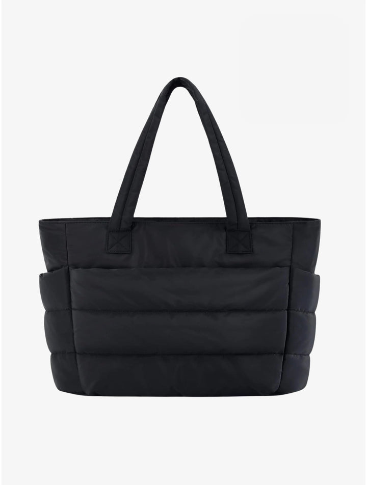 Duttini | Quilted Shoulder Tote Bag, Soft Padding, Structured Shape