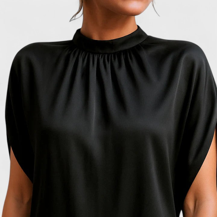 Duttini | Statement Mock Neck Mini Dress Split Sleeve Going Out Dress