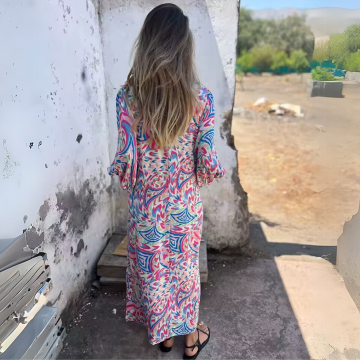 Duttini | Flowing Spring Dress with Graceful Drape