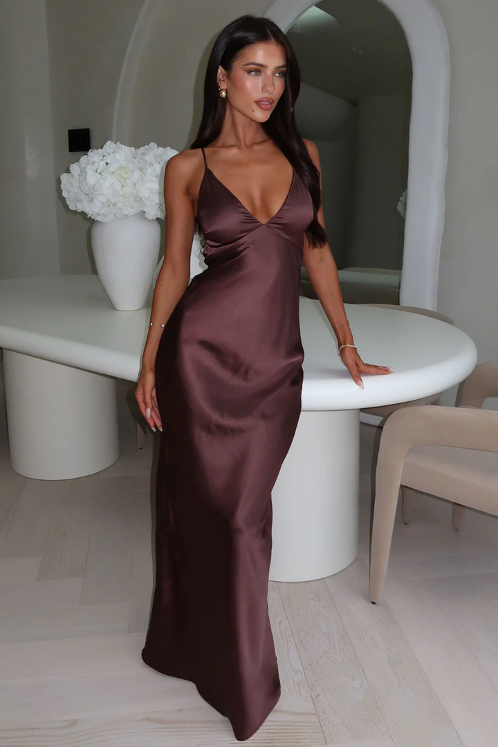 Duttini | Satin Maxi Dress