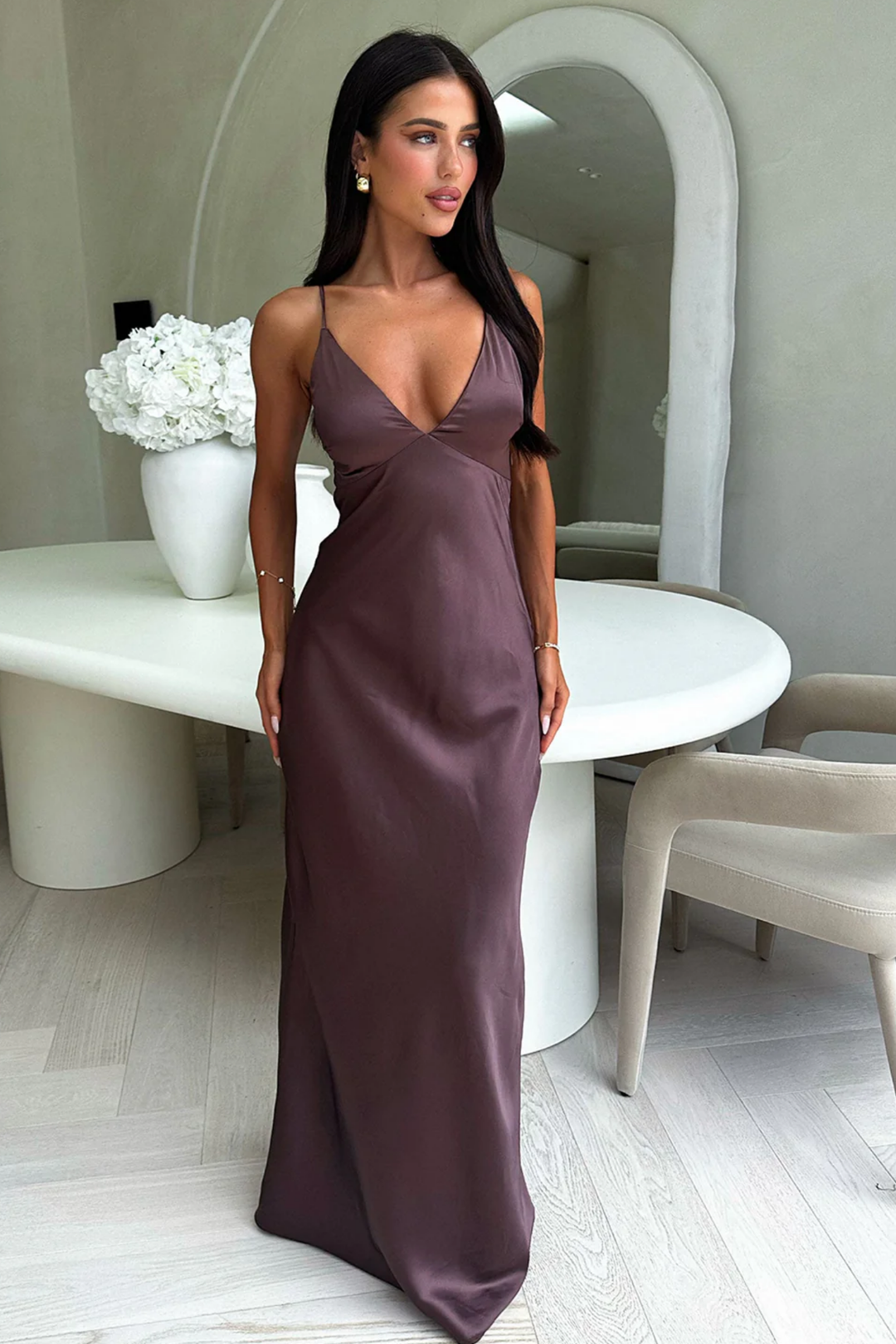 Duttini | Satin Maxi Dress