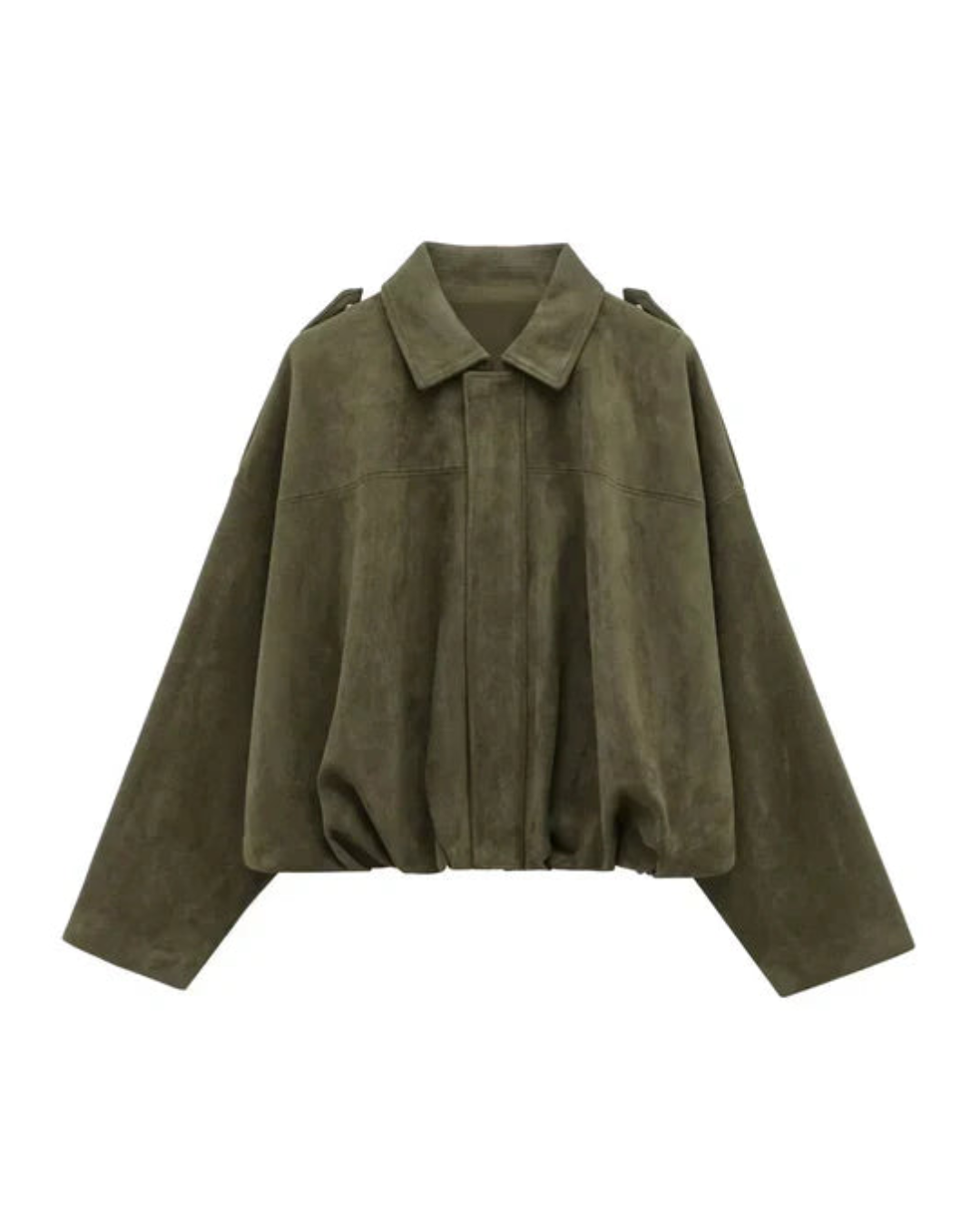 Duttini | Faux suede bomber jacket