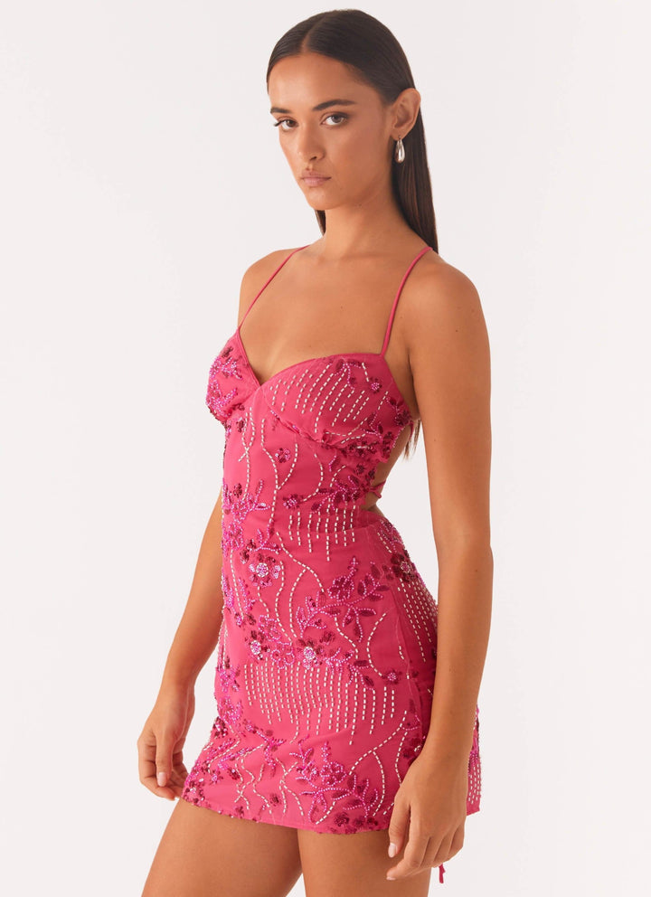 Duttini | Sparkling Beaded Mini Dress for Women