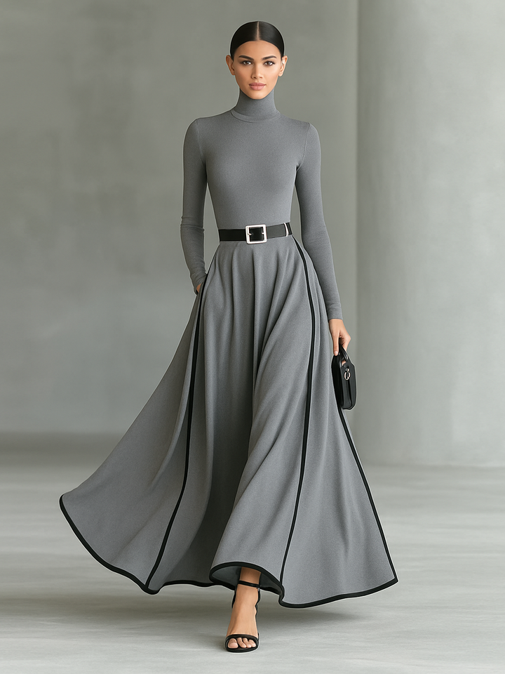 Duttini | White Long Sleeve Dress
