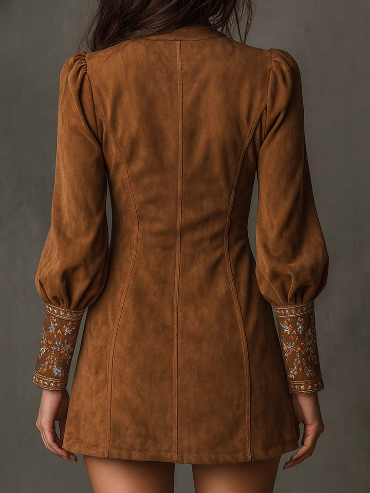 Duttini | Suede-Effect Short Dress for Women