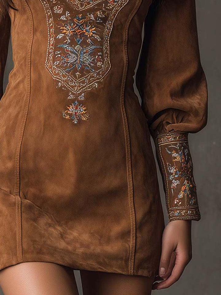 Duttini | Suede-Effect Short Dress for Women