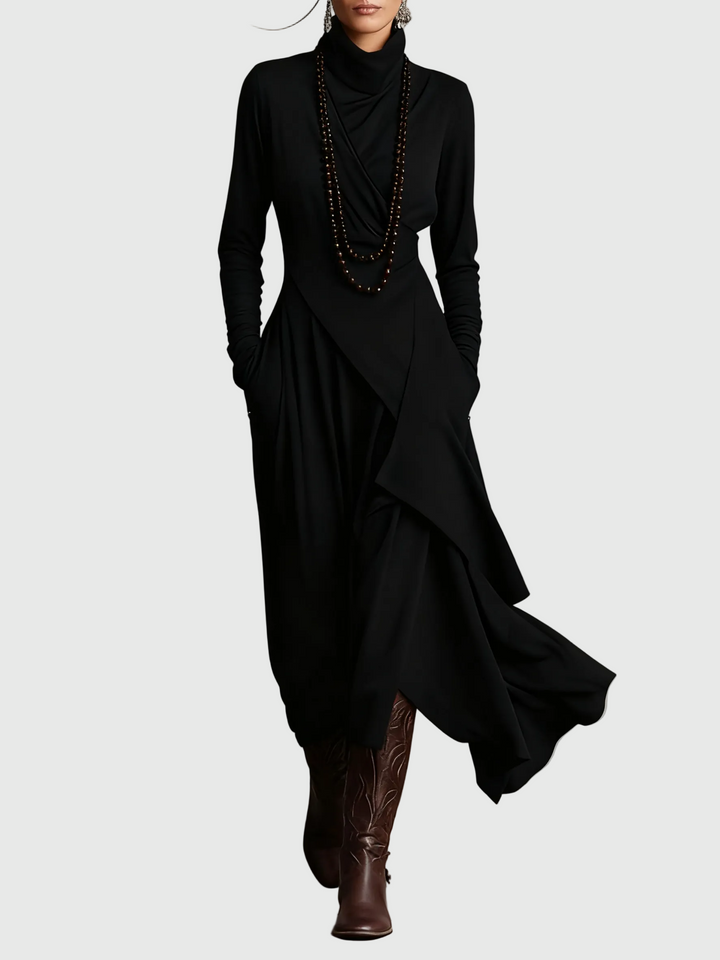 Duttini | Maxi Pleated Dress for Women in Violet