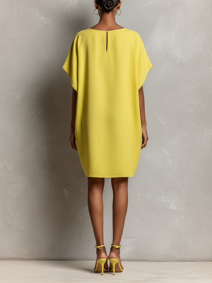 Duttini | Yellow Linen Dress