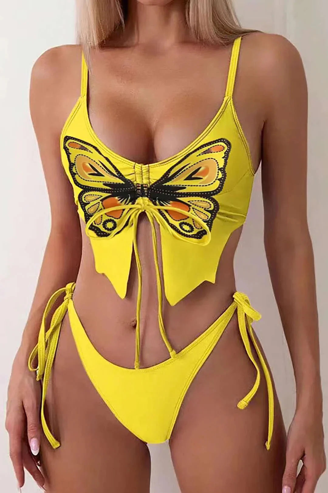 Duttini | Butterfly Pattern Swimwear Set