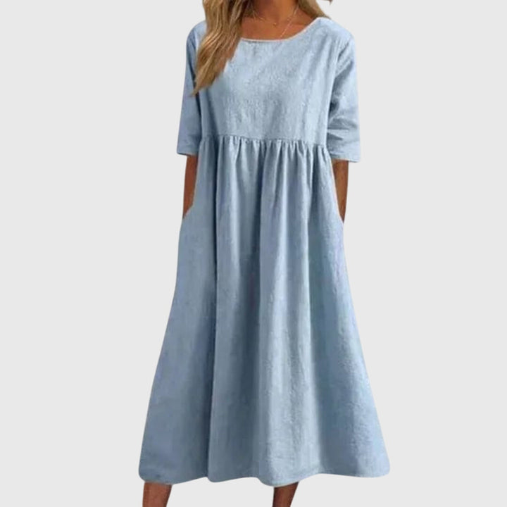 Duttini | Short-Sleeved Dress for Women in Elegant Style