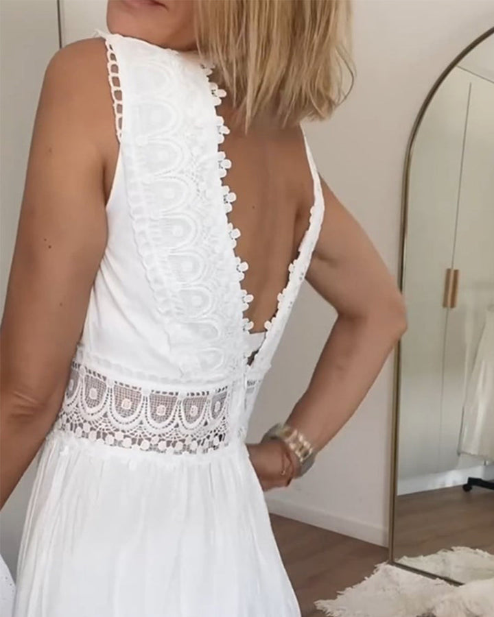 Duttini | Chic Wrap Boho Flowy Draped Dress with a Flattering Silhouette