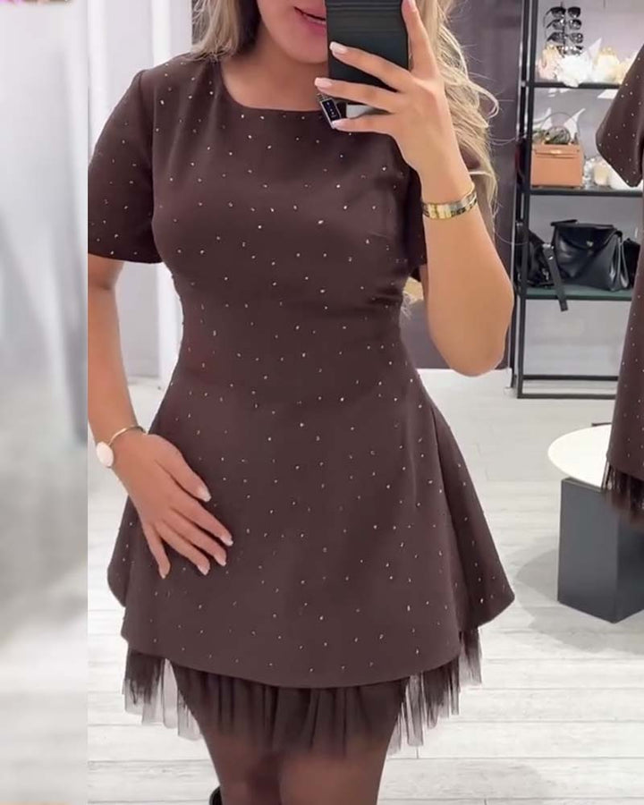 Duttini | A-Line Patchwork Dress for Women