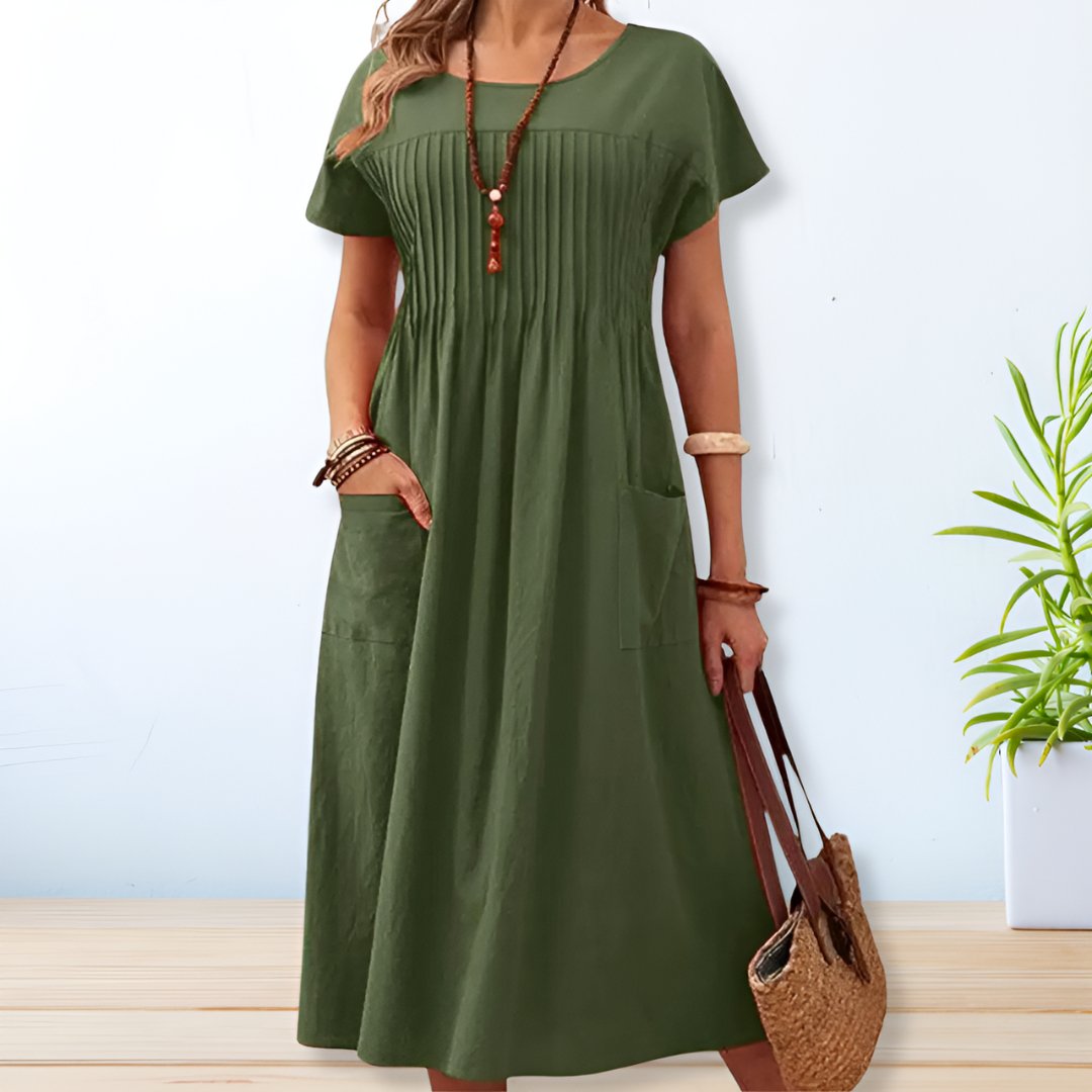 Duttini | Sculpted Relaxed Fit Day Dress for a Polished Look