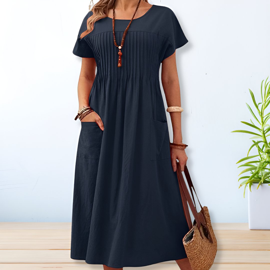 Duttini | Sculpted Relaxed Fit Day Dress for a Polished Look