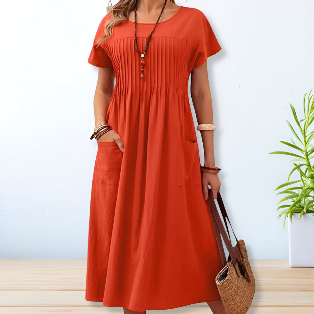Duttini | Sculpted Relaxed Fit Day Dress for a Polished Look