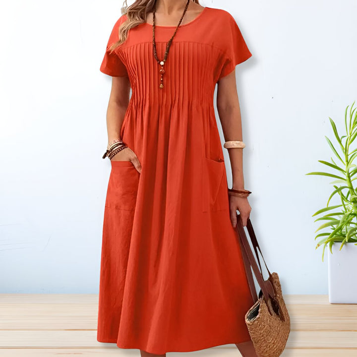 Duttini | Sculpted Relaxed Fit Day Dress for a Polished Look