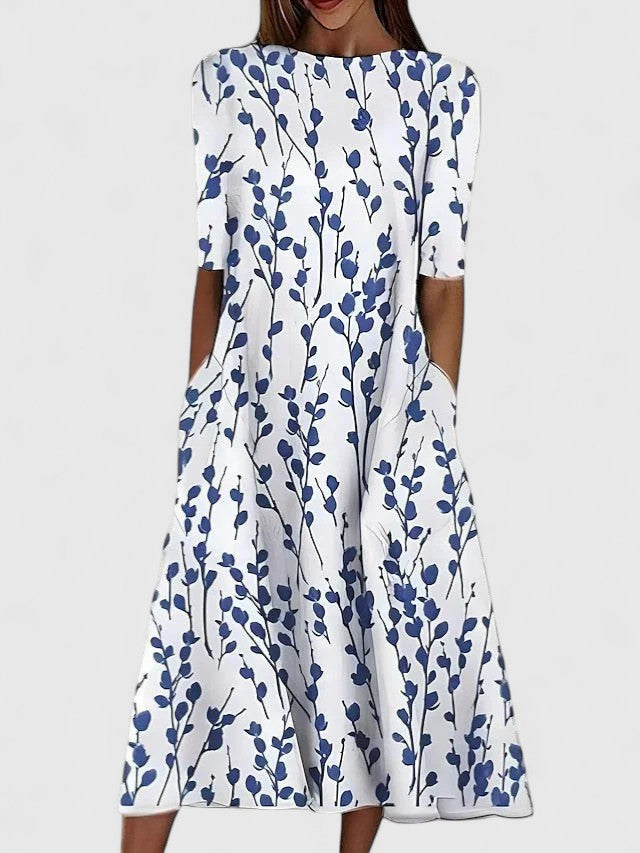 Duttini | Sophisticated Midi Dress for Women in Elegant Fabric