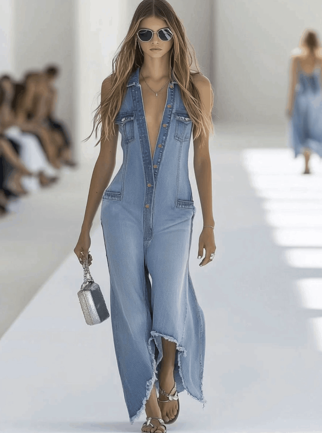 Duttini | Timeless Sleeveless Wide Leg Jumpsuit for Every Occasion