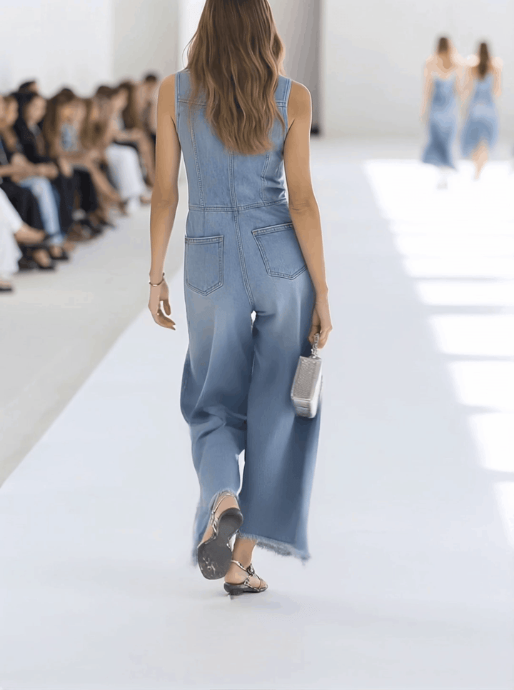 Duttini | Timeless Sleeveless Wide Leg Jumpsuit for Every Occasion